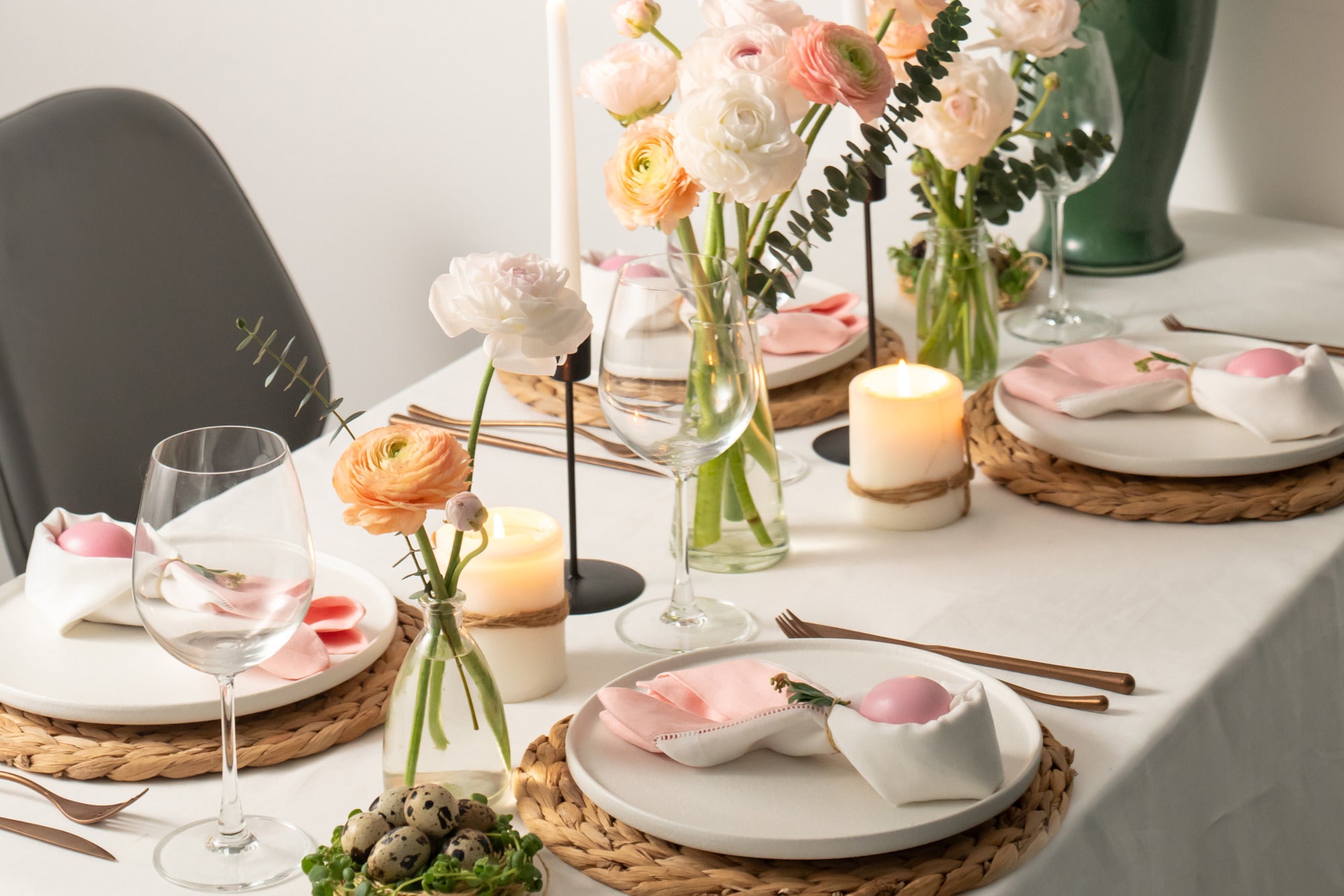 Hop into Spring with a Table Setting for Easter