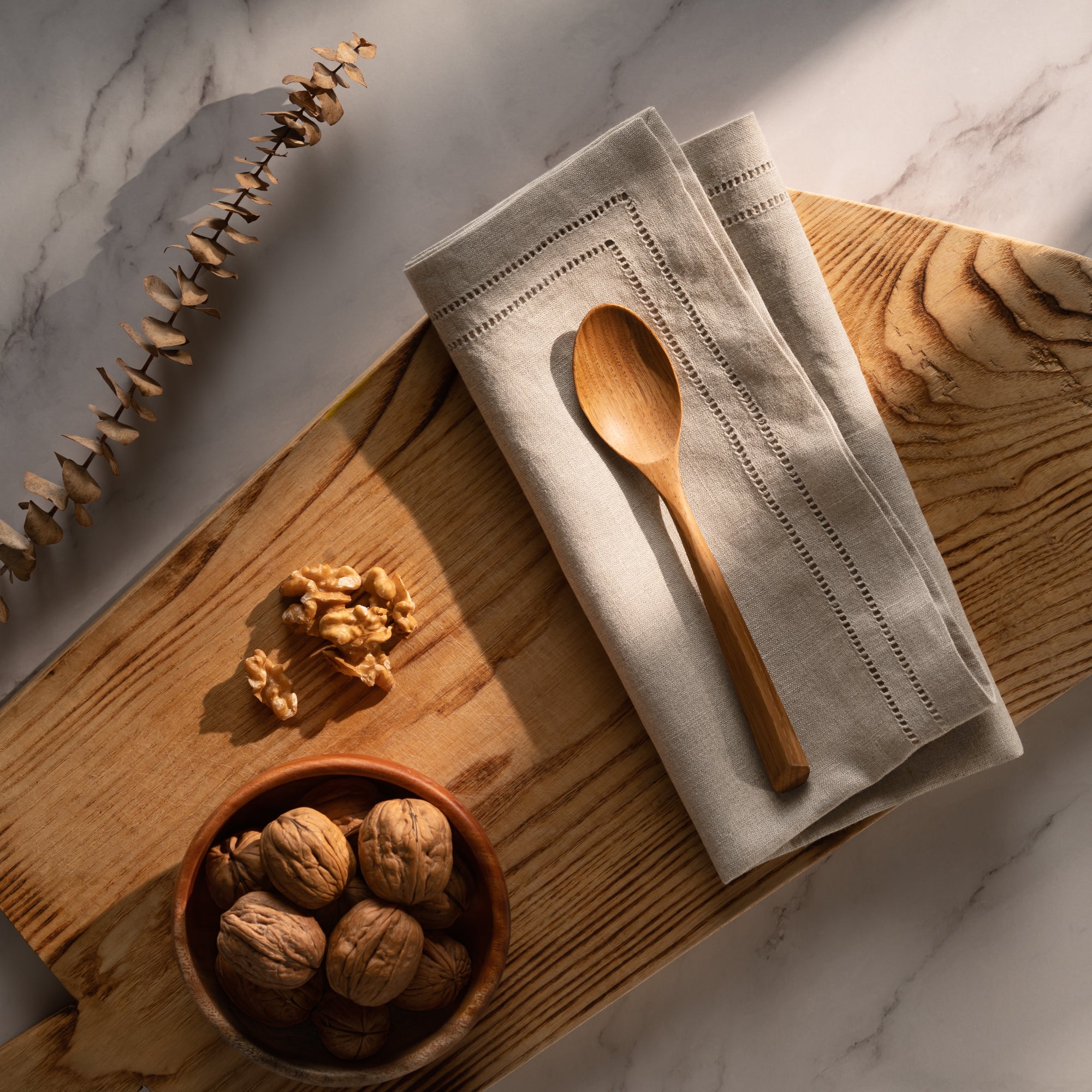 Ajouré Double Hemstitched Linen Napkins, Set of 4, 20 X 20 inch - Multiple Colors