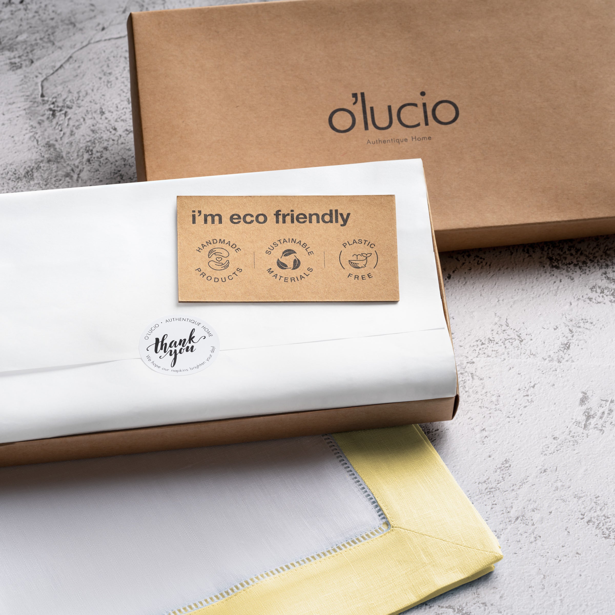 Luxe Hemstitch Bordered Linen Napkins - Set of 4, 20 X 20 inch - Multiple Colors